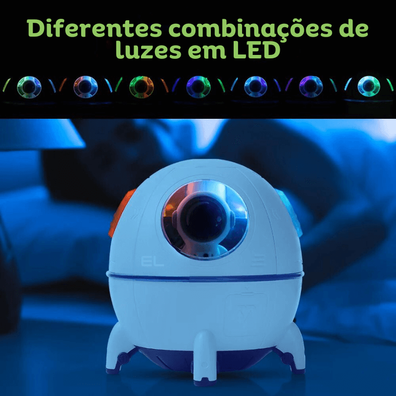 Difusor de Ar Cápsula Espacial e Astronauta