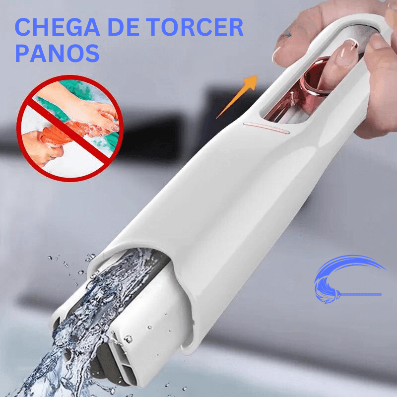 Mini Esfregão Mop Portátil Jetto™ | Ganhe 1 Refil | Oferta de Black Friday