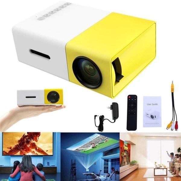 Mini Projetor Cinema Portátil HDMI/Vga/Usb/SD 1080p Full HD 600 lumens LED - Jetto™