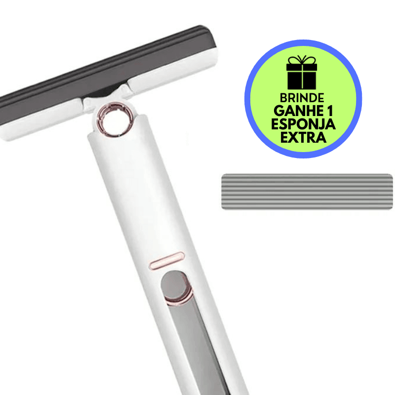 Mini Esfregão Mop Portátil Jetto™ | Ganhe 1 Refil | Oferta de Black Friday