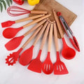 Kit Jogo 12 Peças Utensílios de Cozinha em Silicone